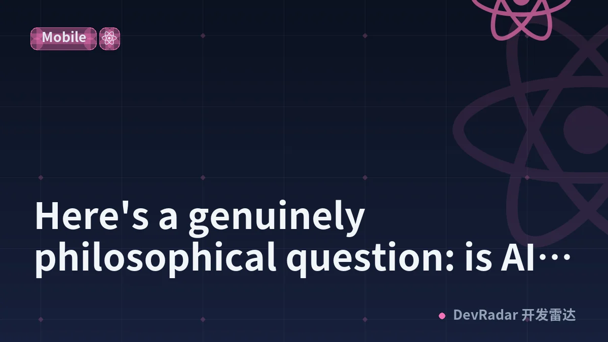 Here's a genuinely philosophical question: is AI writing code quietly rewriting rules we'v