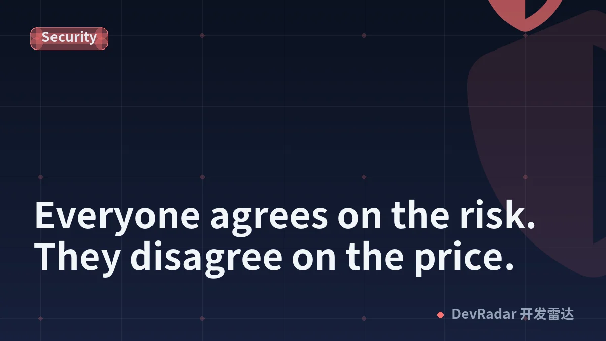 Everyone agrees on the risk. They disagree on the price.