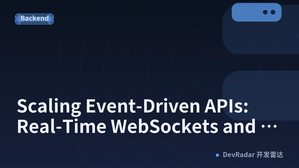Scaling Event-Driven APIs: Real-Time WebSockets and Redis Pub/Sub for High-Concurrency Apps