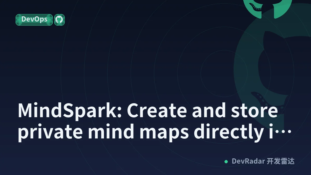 MindSpark: Create and store private mind maps directly in your own git repo