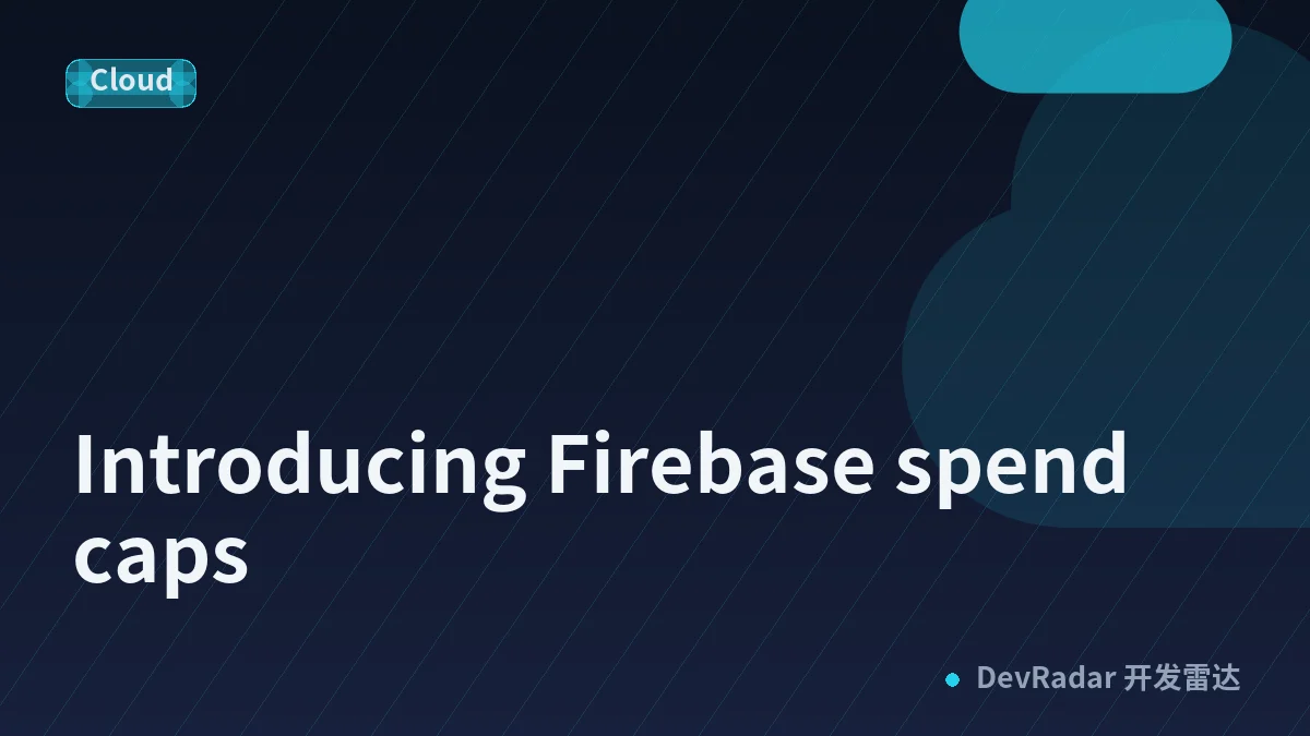 Introducing Firebase spend caps