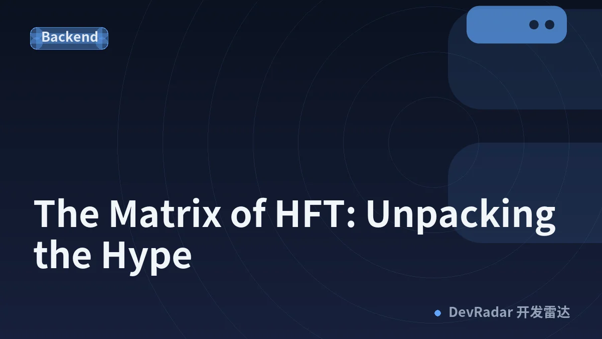 The Matrix of HFT: Unpacking the Hype