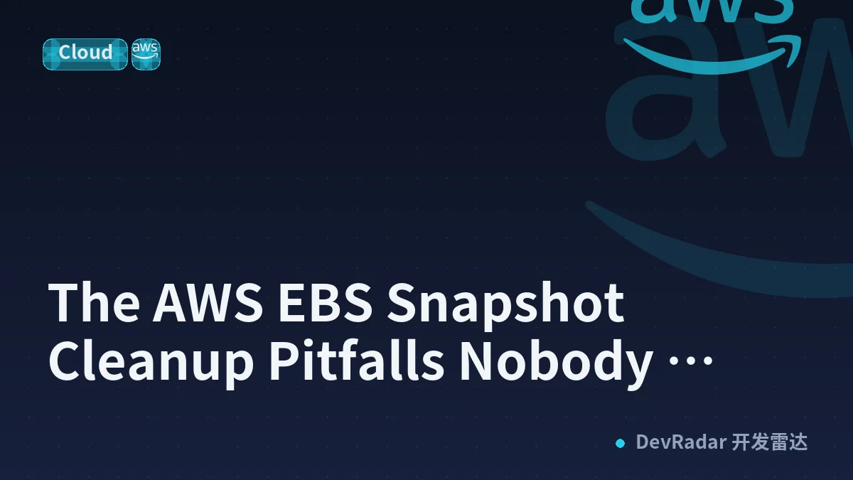 The AWS EBS Snapshot Cleanup Pitfalls Nobody Warns You About