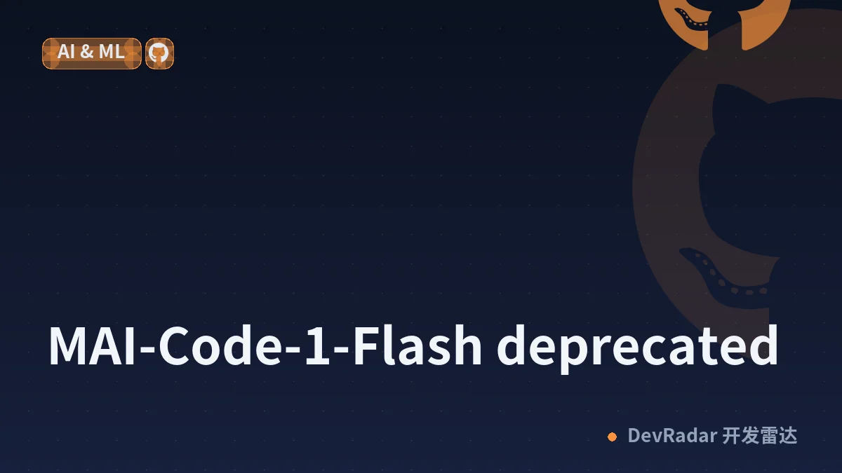 MAI-Code-1-Flash deprecated