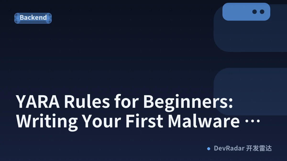 YARA Rules for Beginners: Writing Your First Malware Detection Signature