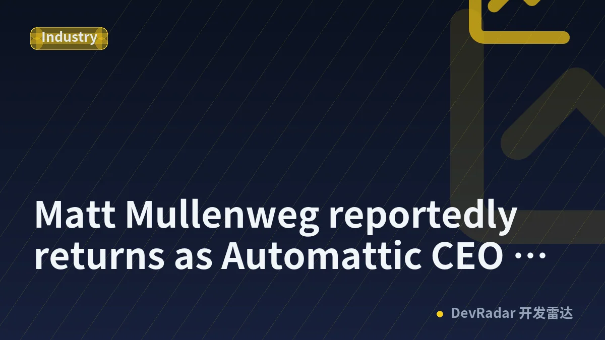 Matt Mullenweg reportedly returns as Automattic CEO two days after getting booted