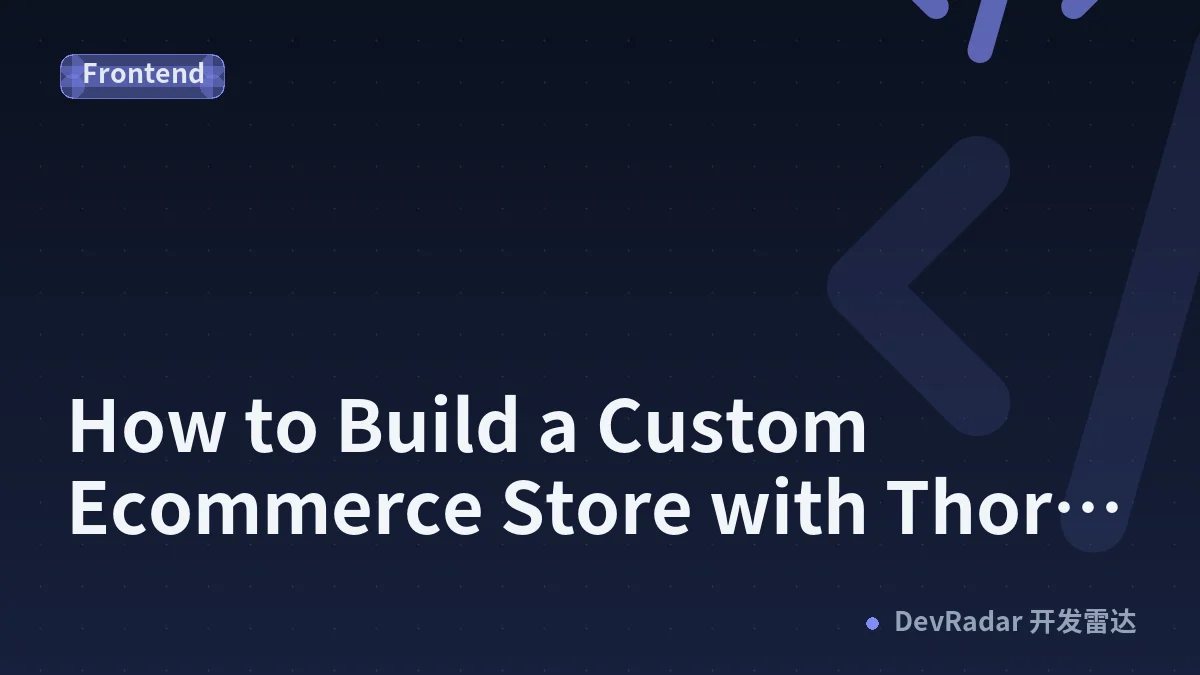 How to Build a Custom Ecommerce Store with Thor Commerce and AI