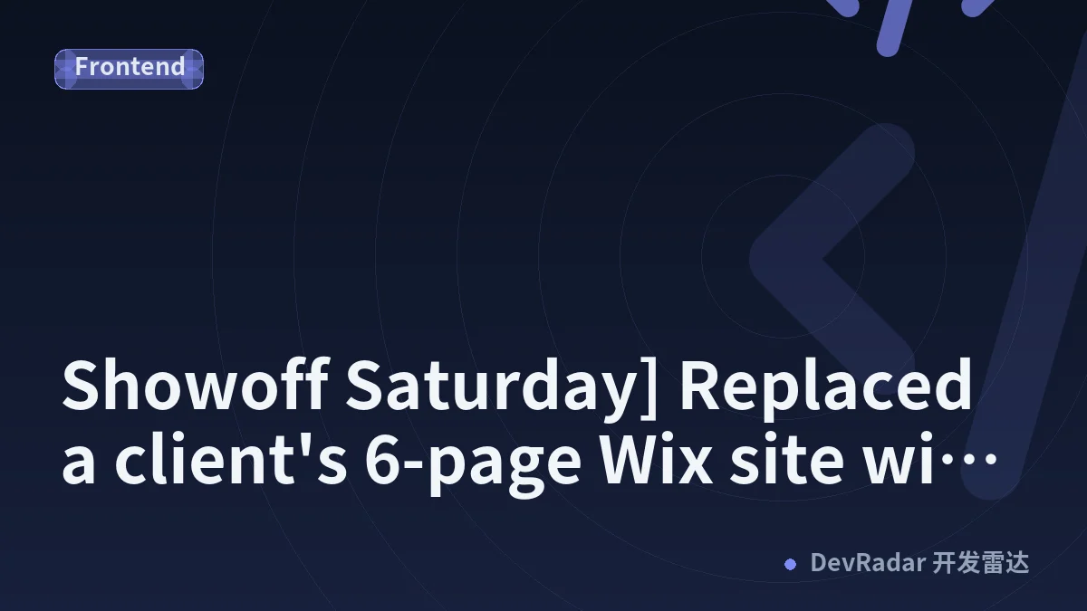 [Showoff Saturday] Replaced a client's 6-page Wix site with a 28-page Astro build for local SEO