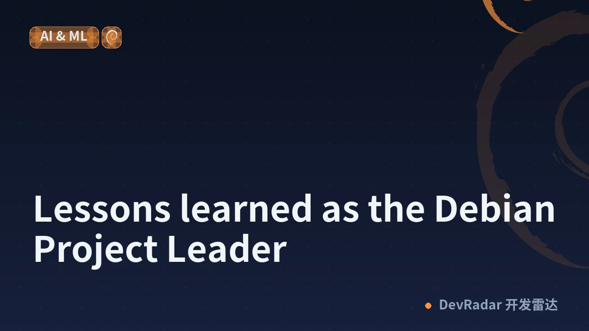 [$] Lessons learned as the Debian Project Leader