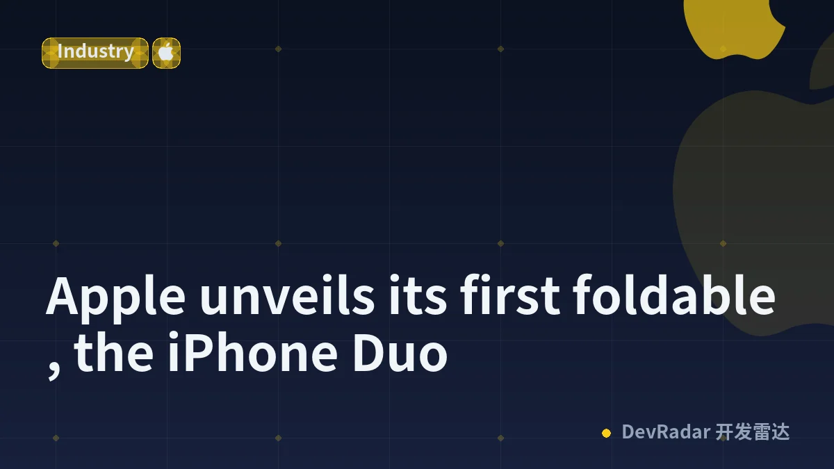 Apple unveils its first foldable, the iPhone Duo