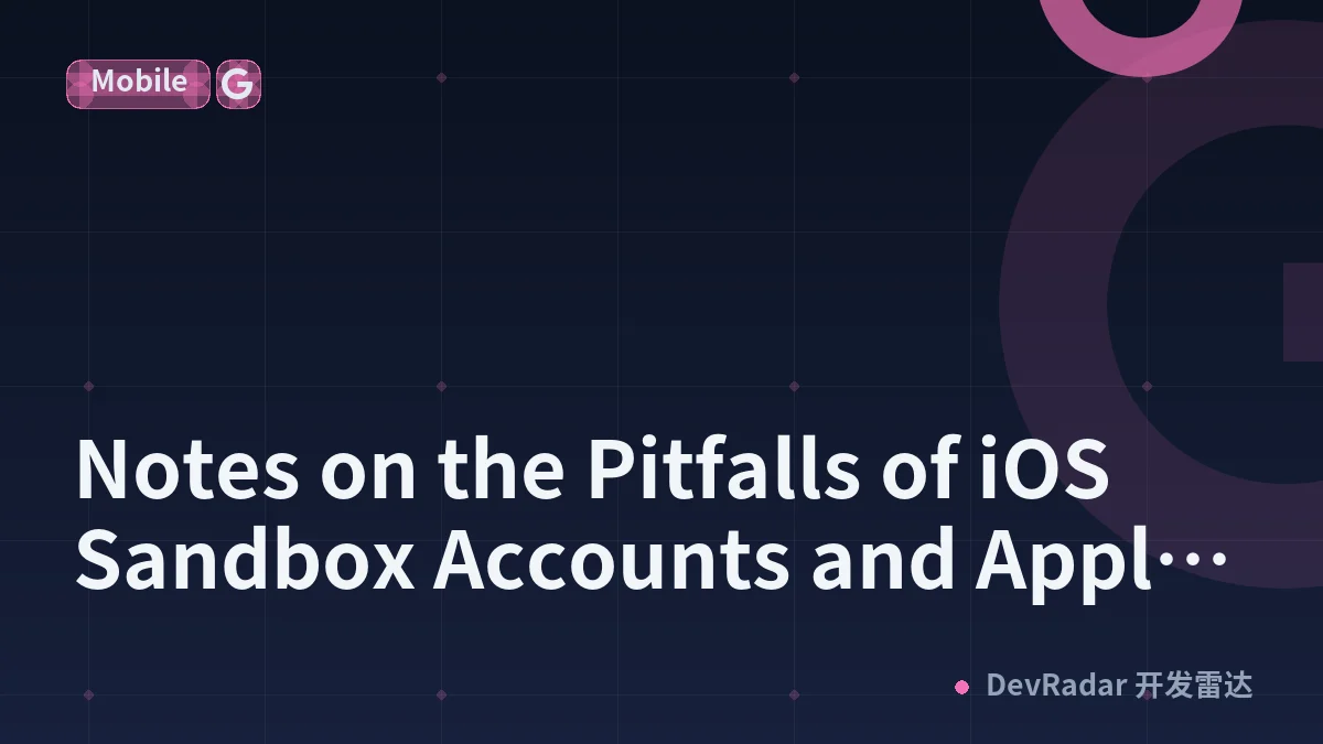 Notes on the Pitfalls of iOS Sandbox Accounts and Apple Pay