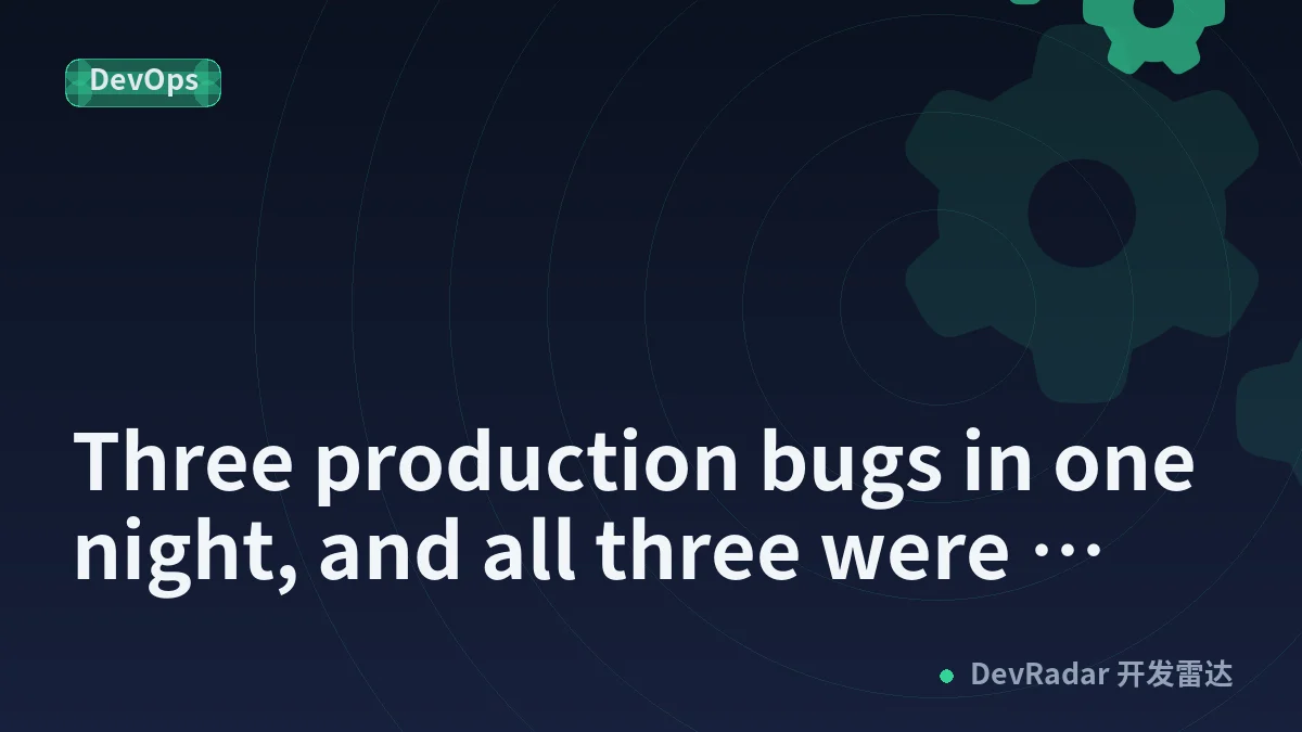 Three production bugs in one night, and all three were hidden by empty catch blocks I wrote myself