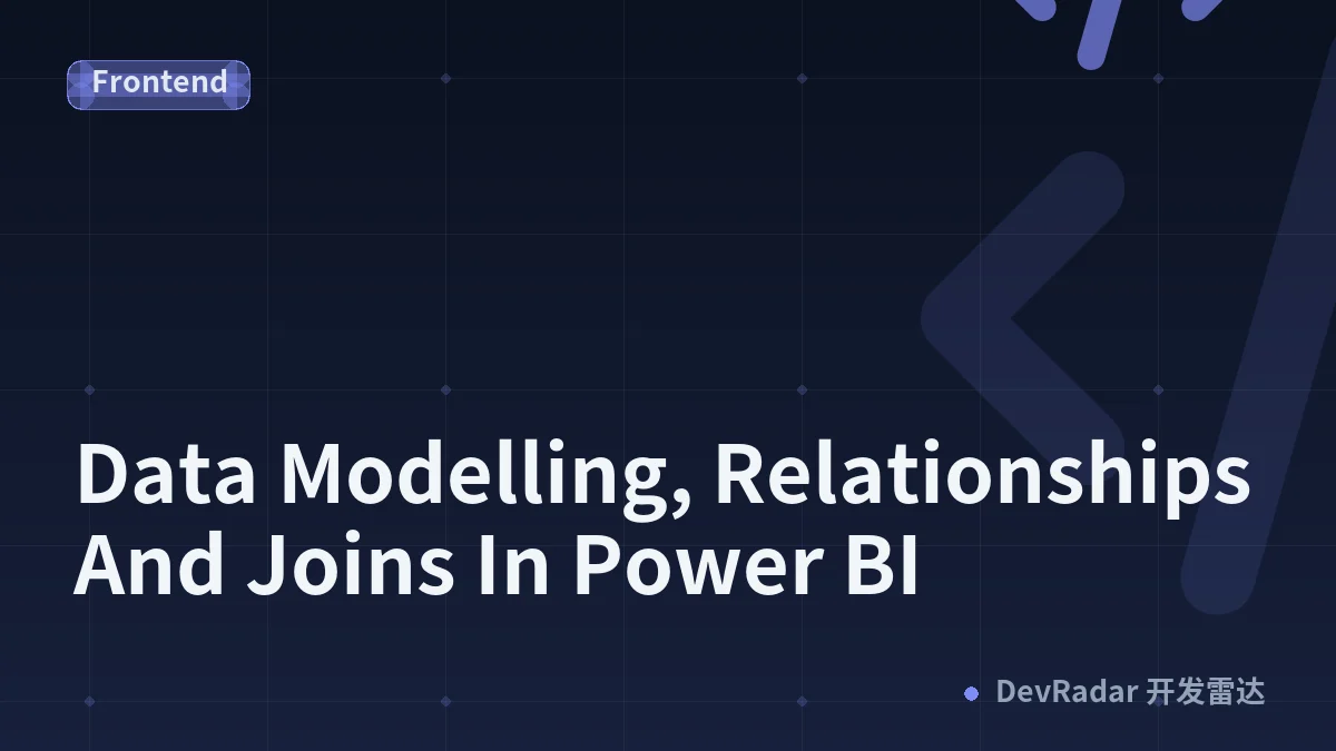 Data Modelling, Relationships And Joins In Power BI