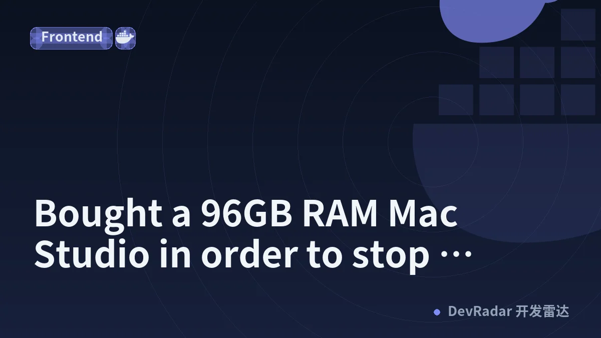 Bought a 96GB RAM Mac Studio in order to stop running out of RAM during webdev, but it just uses more RAM the more RAM I get