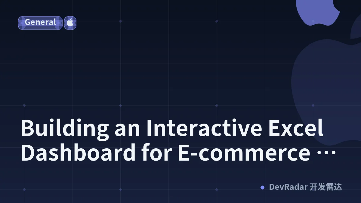 Building an Interactive Excel Dashboard for E-commerce Product Analysis: A Case Study of Jumia.