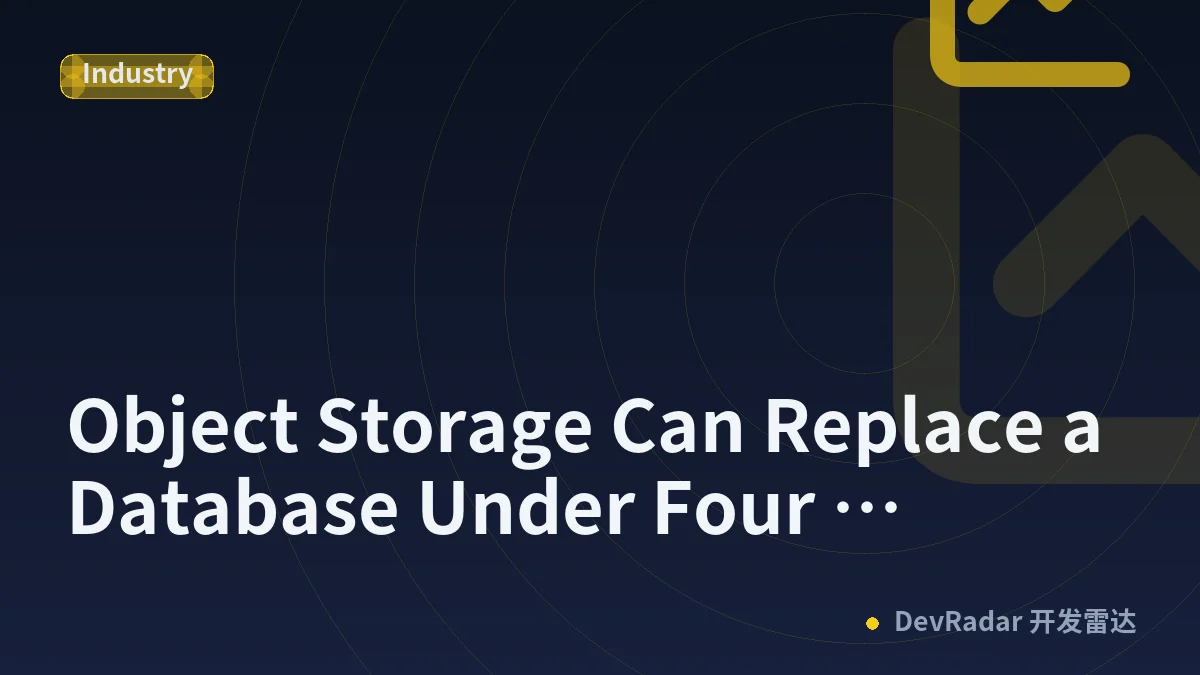 Object Storage Can Replace a Database Under Four Contracts
