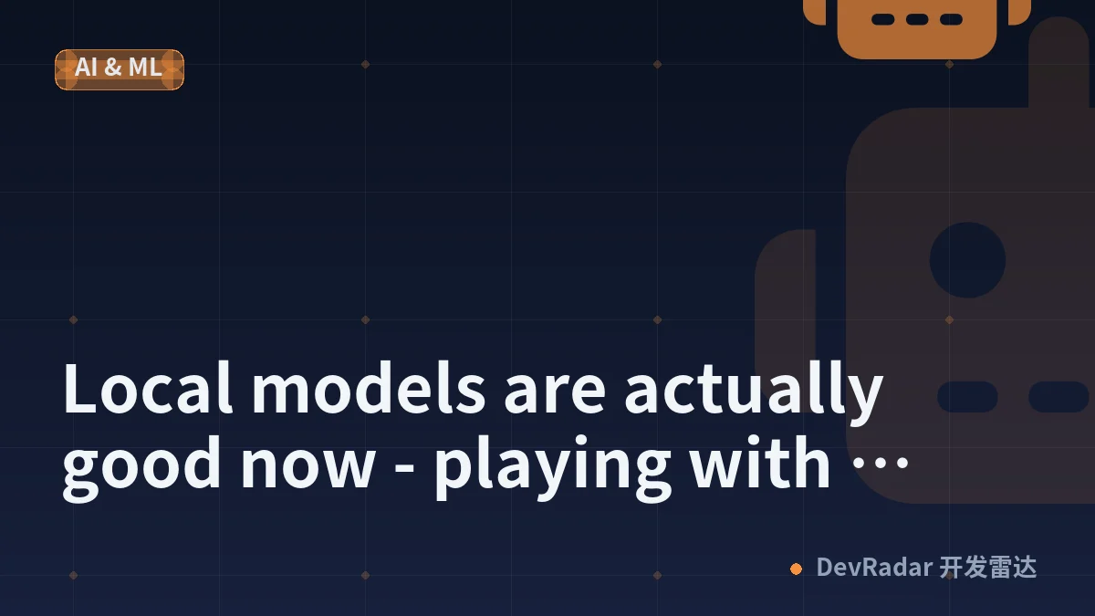 Local models are actually good now - playing with Qwen3.8-27B