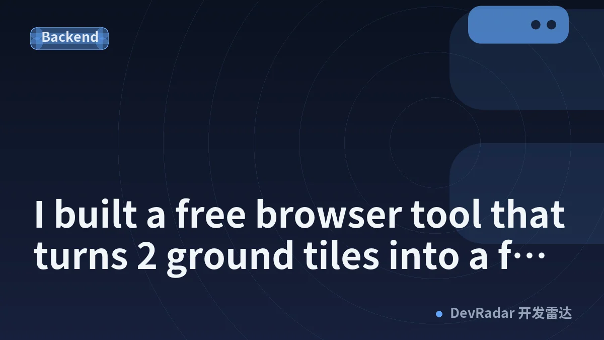 I built a free browser tool that turns 2 ground tiles into a full 47-tile autotile set